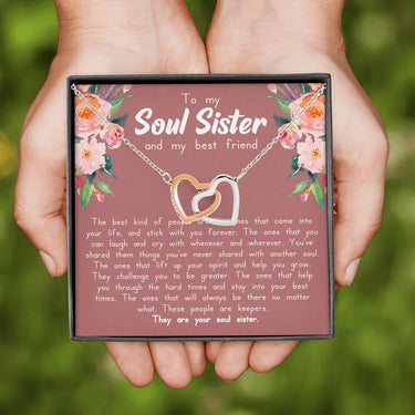 Soul Sister Interlocking Hearts Necklace - Love You This Much